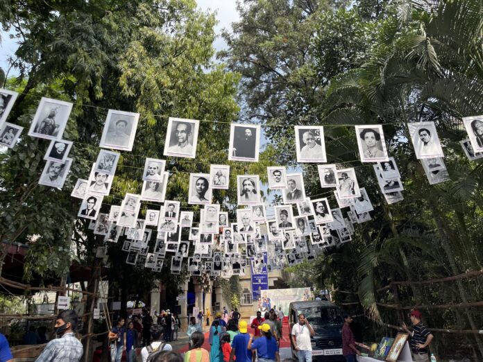 Freedom Fighters-The theme for 2022 at the Chitra Santhe,Karnataka Chitrakala Parishath,Bengaluru